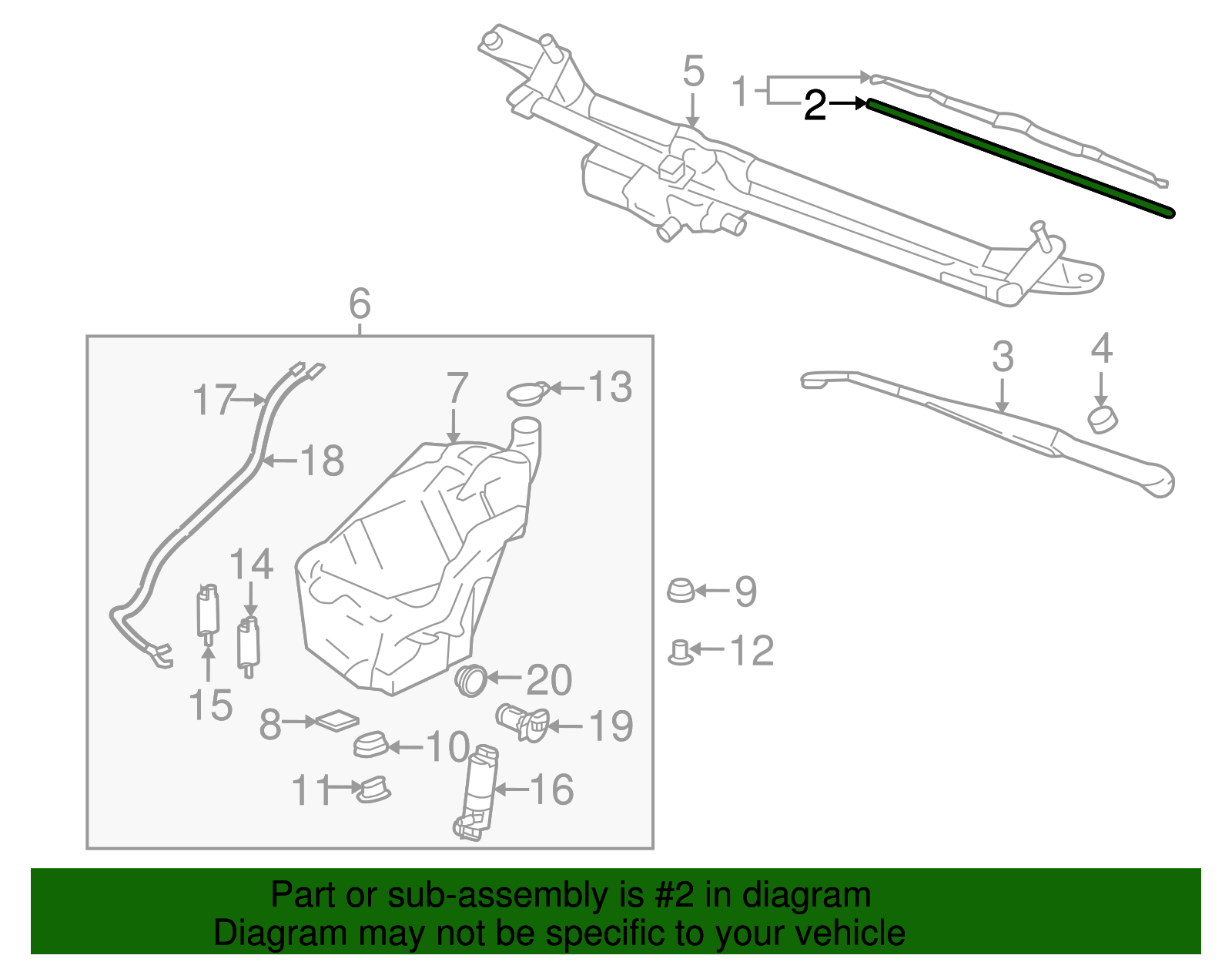 Windshield Wiper Blade - GM (12368668)