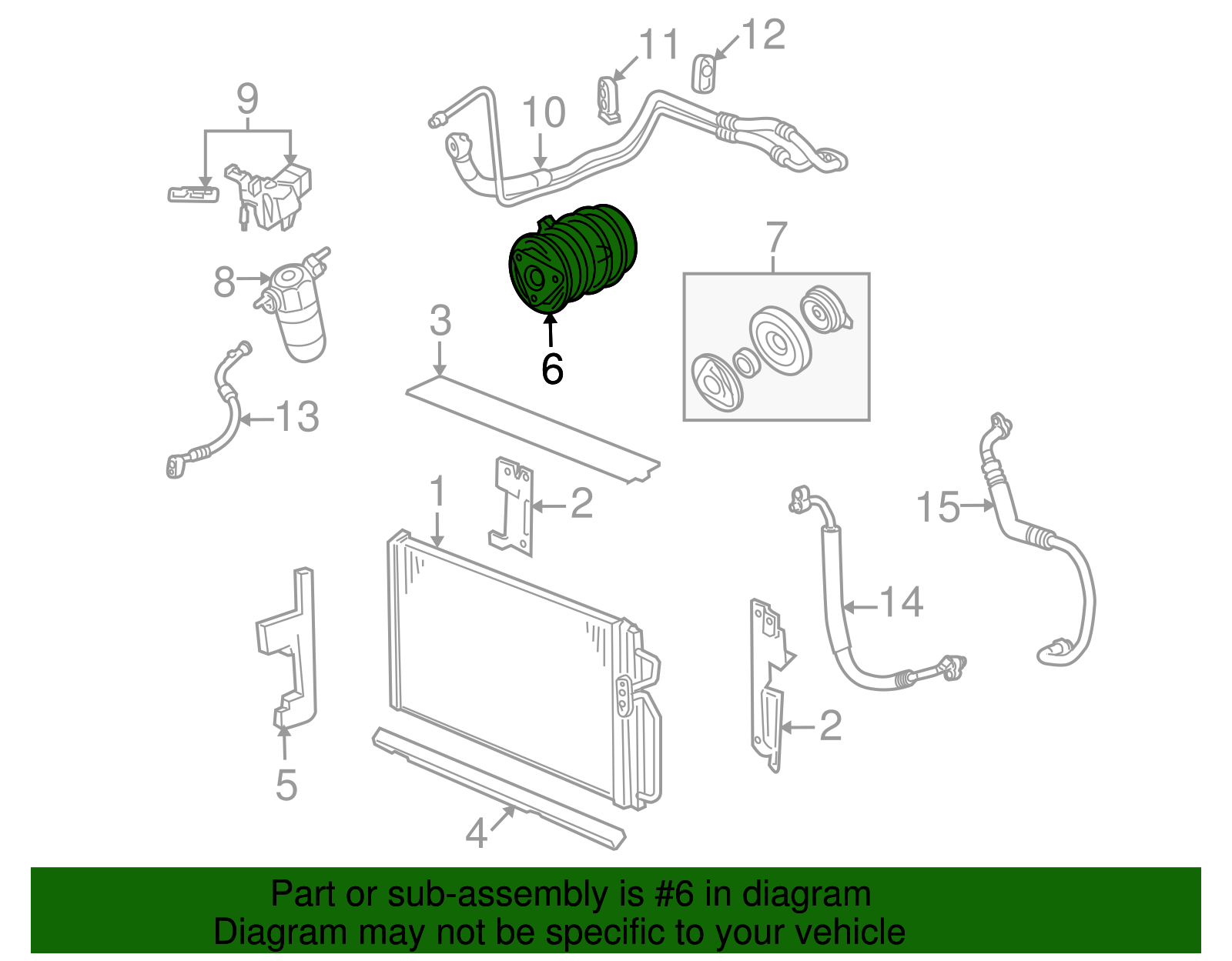 Compressor Assembly, A/C - GM (19258826)