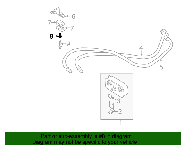 Genuine BMW 17227798686 Mount Bracket Bushing FREE Shipping on