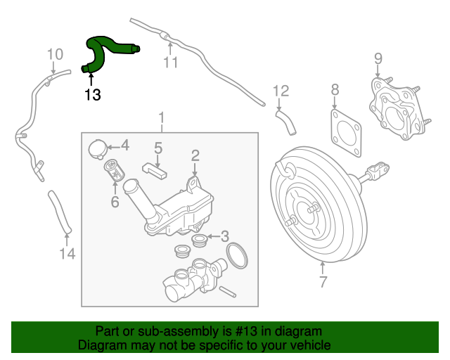 474721KA2A Vacuum Hose 20112017 Nissan Juke Conicelli Nissan Parts