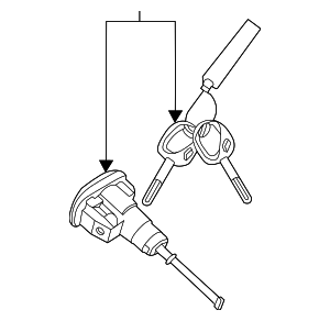 Front Left Door Lock Cylinder With 2 Keys For Kia Soul 2012 2013 Part Number 819702kc00 81970 2kc00