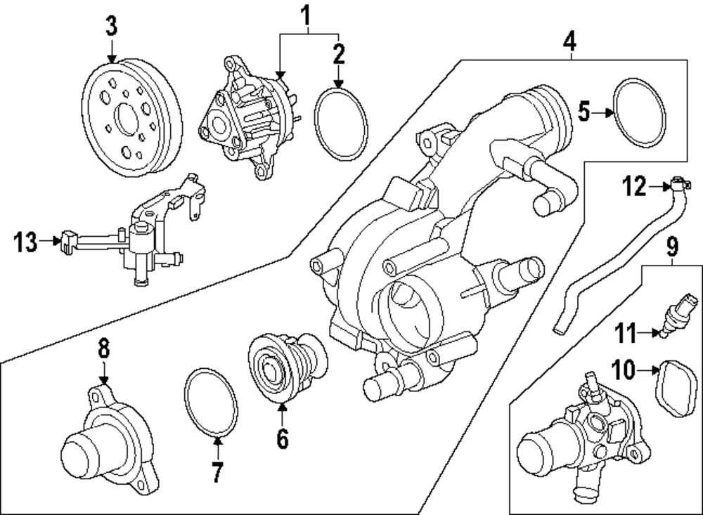 Motorcraft™ Engine Coolant Control Valve - Ford (YG-880)