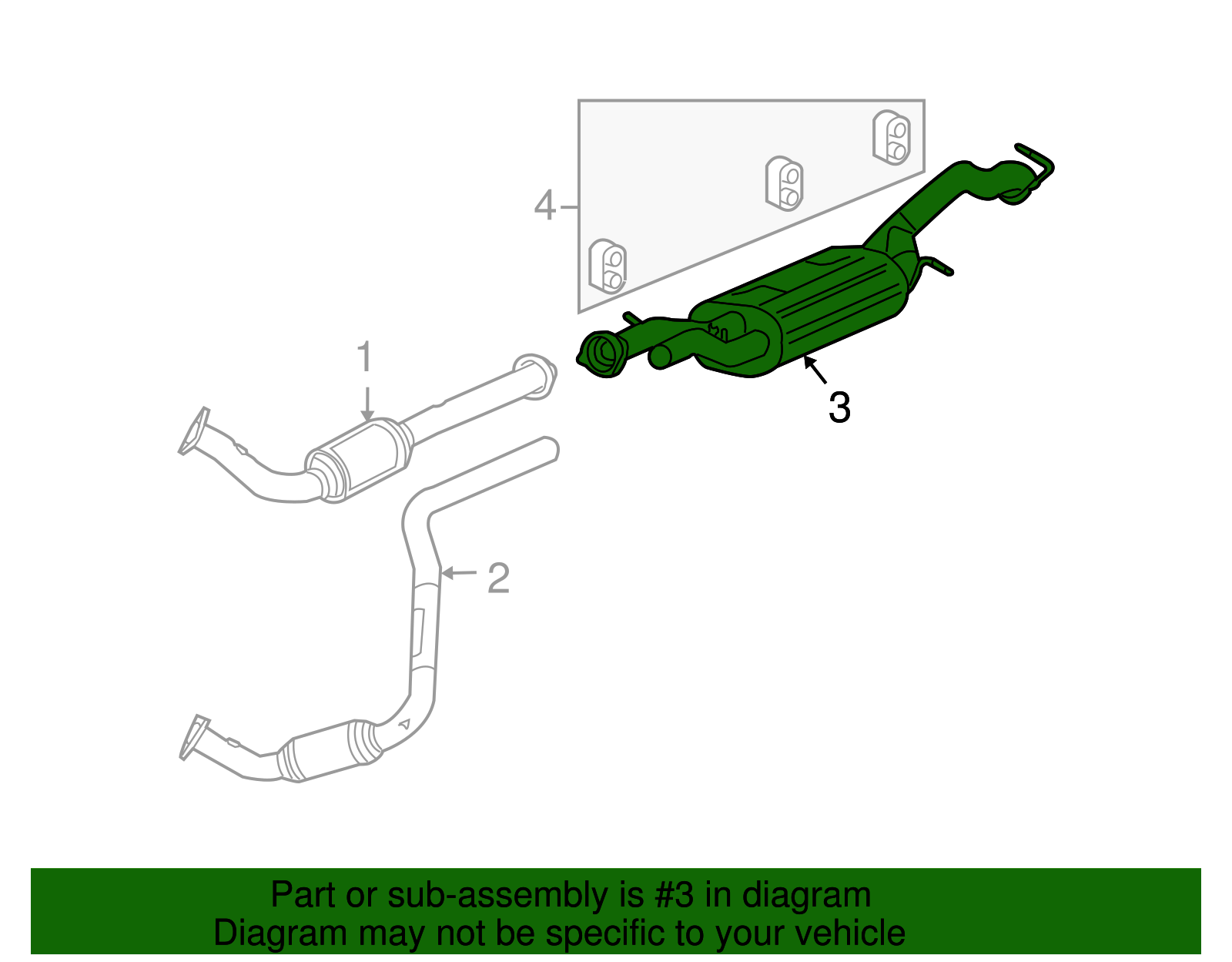 Exhaust Muffler Assembly - GM (10398386)