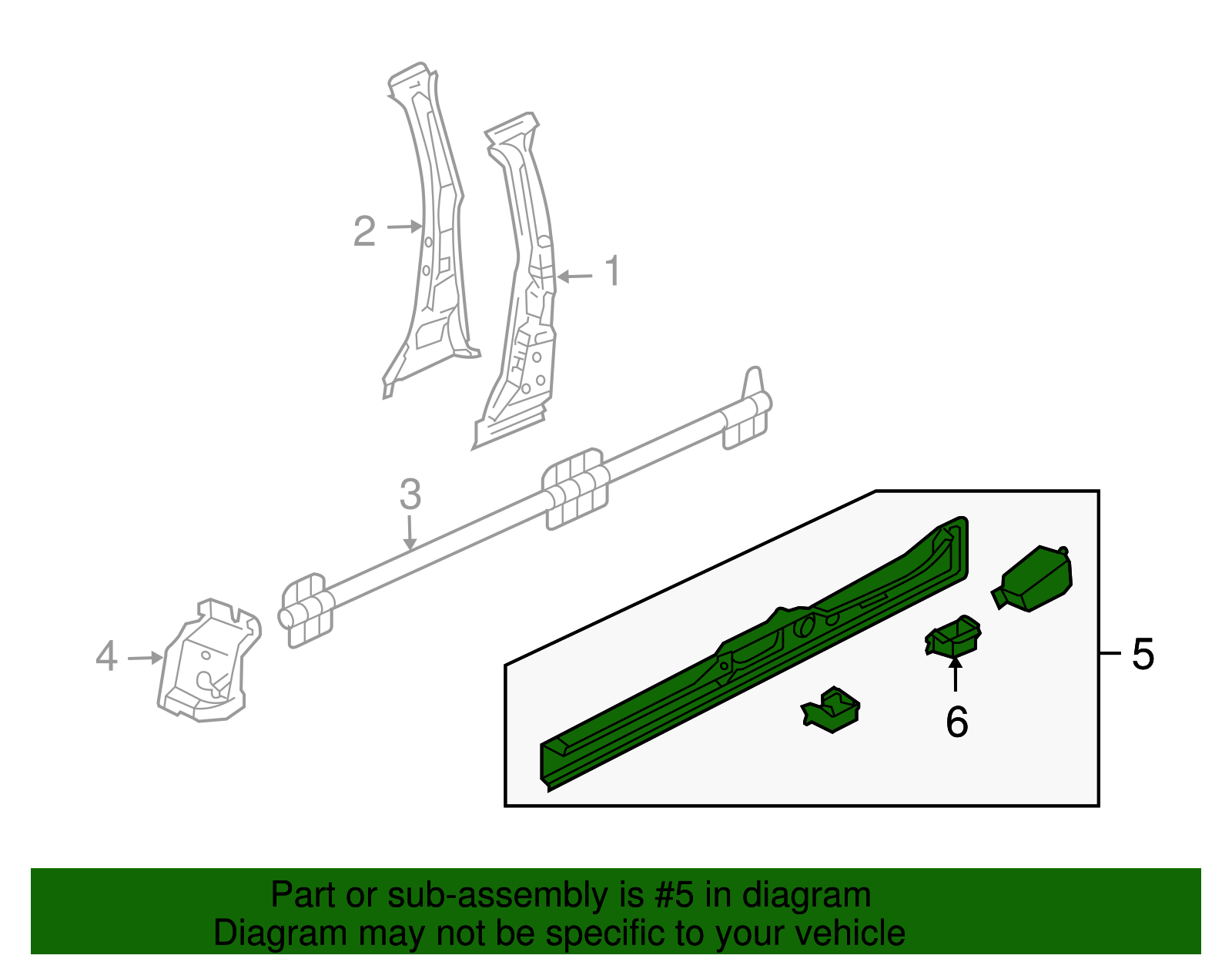Inner Rocker - Volkswagen (7L0-801-252-F)