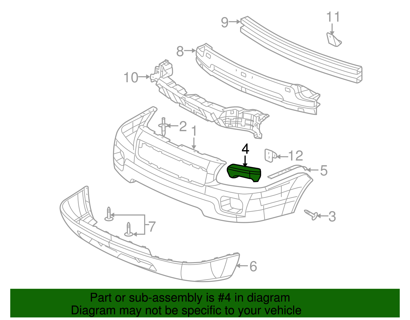 Support-Front Bpr Fascia Upper - GM (10398884)