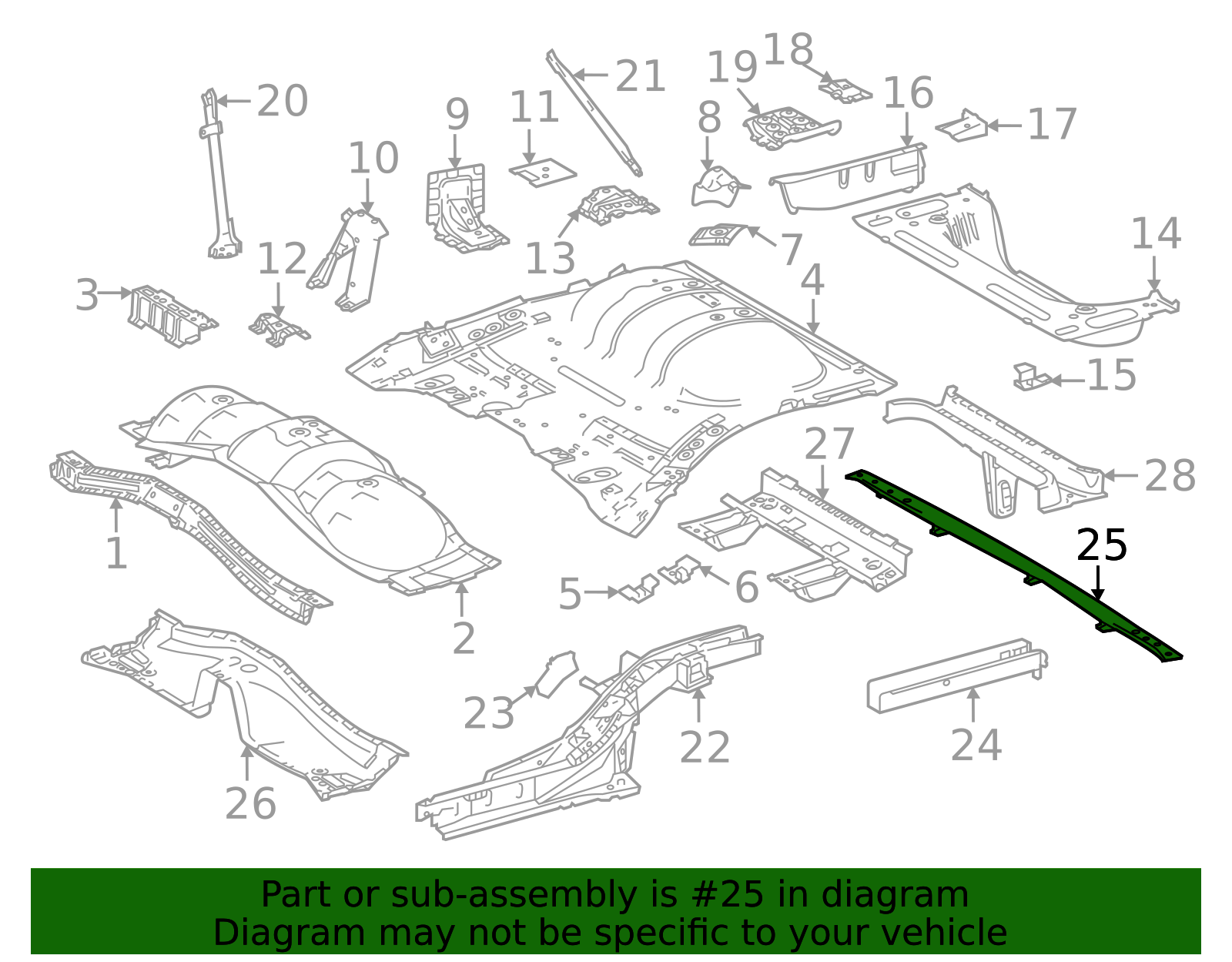 Rear Cross Bar - Toyota (53605-62010)