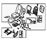 00091085099J86 - : Seat Assembly for Mercedes-Benz: Sprinter 2500, Sprinter 3500 Image