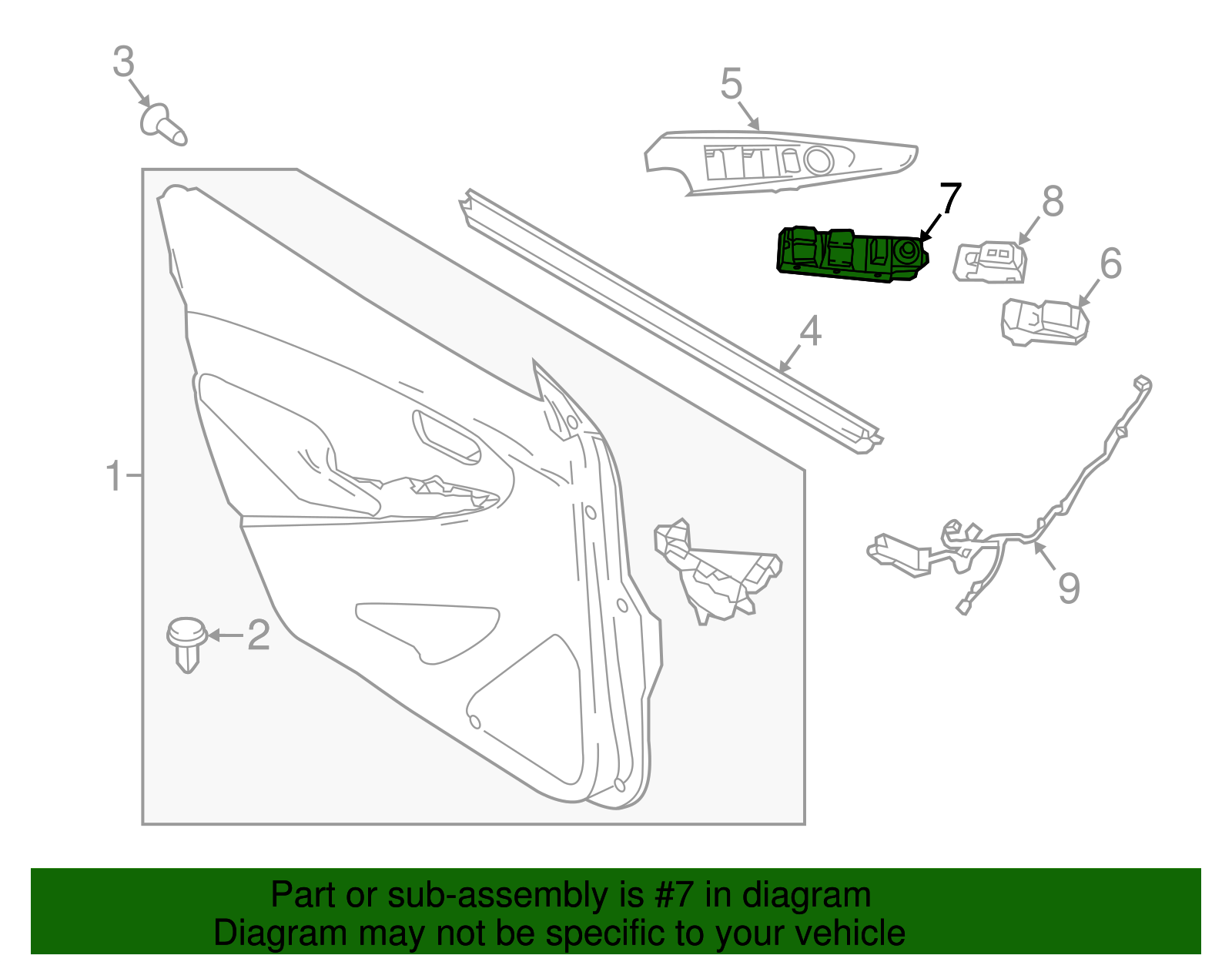 Window Switch - Toyota (84820-WB003)