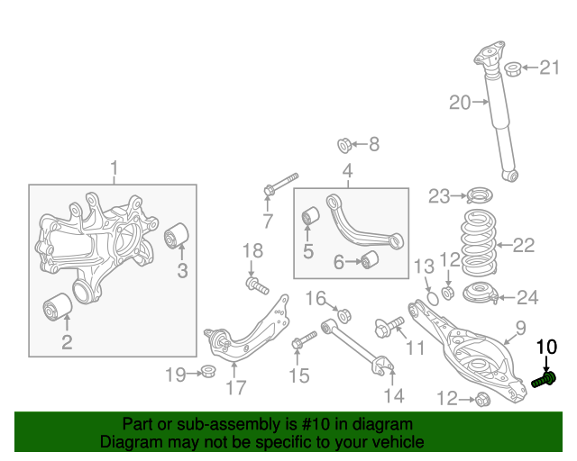20132024 Mazda Lower Control Arm Bolt 9YA02123KA MazdaParts