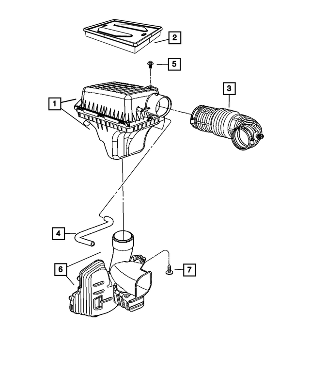 20052010 Mopar Air Cleaner Resonator 4591870AB Mopar Estores