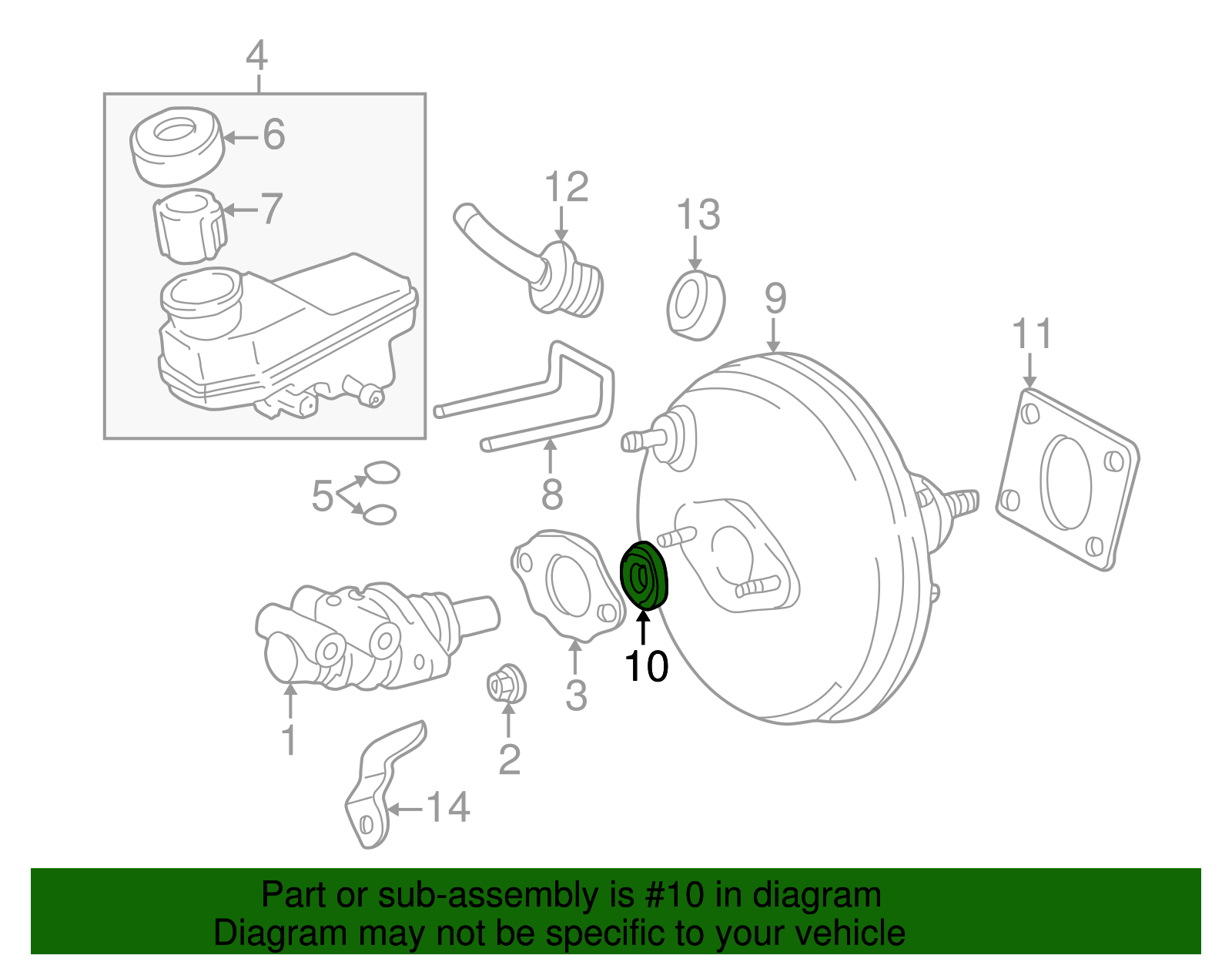 Booster Assembly Seal - Scion (44604-52070)
