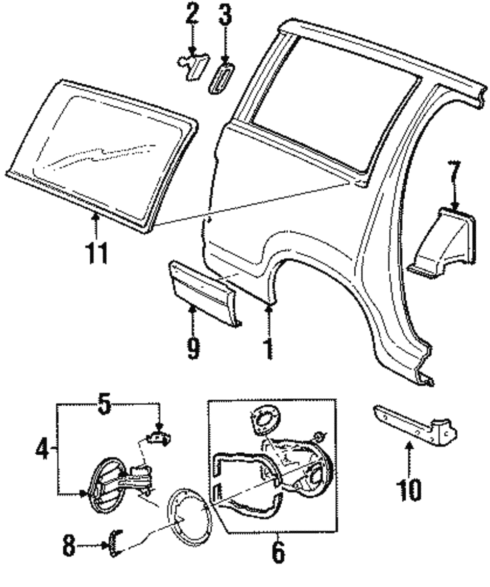 Body Side Molding - Ford (YL2Z-7829038-CAPTM)