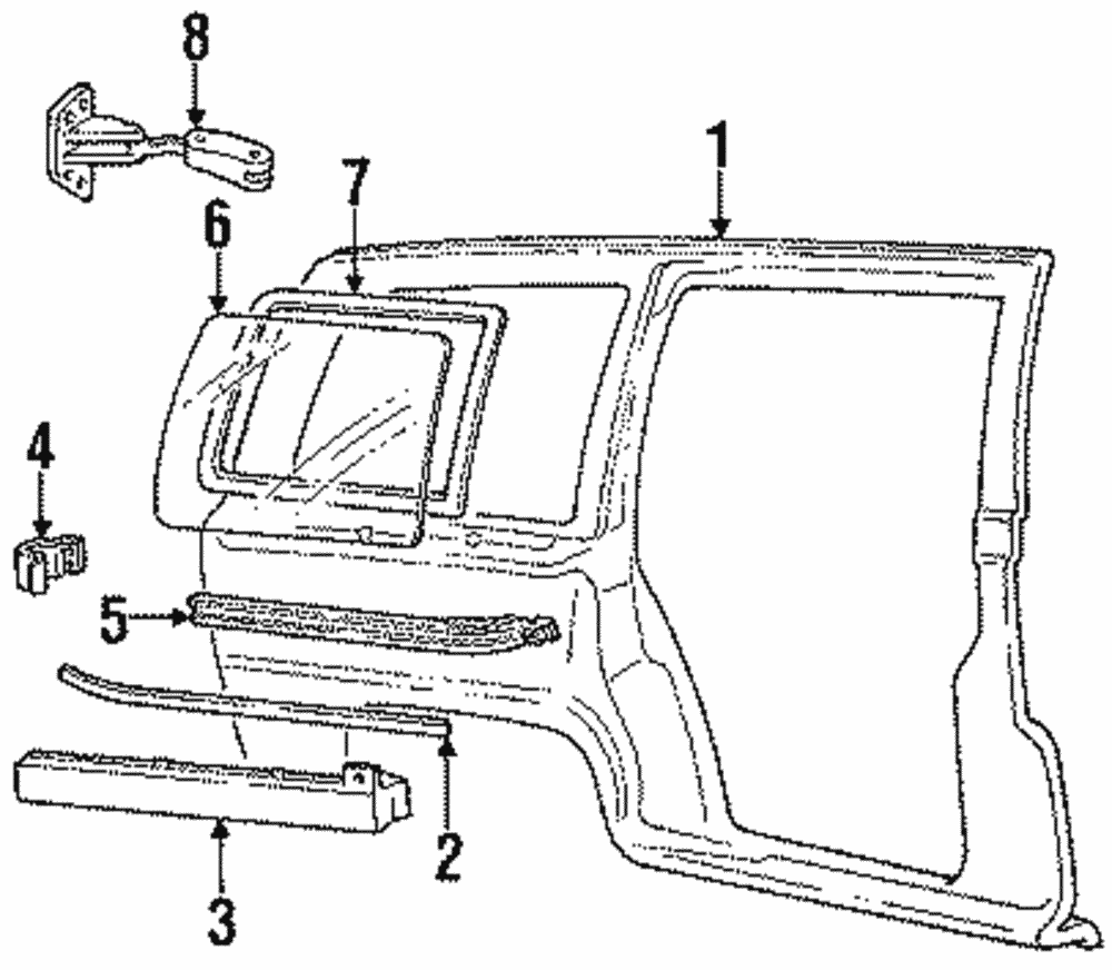 Panel Assembly, Body Side              <Use 1C4J 1950A> - GM (12369493)