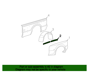 1999-2010 Ford Fender Bracket F81Z-16B292-AA | Varsity Ford