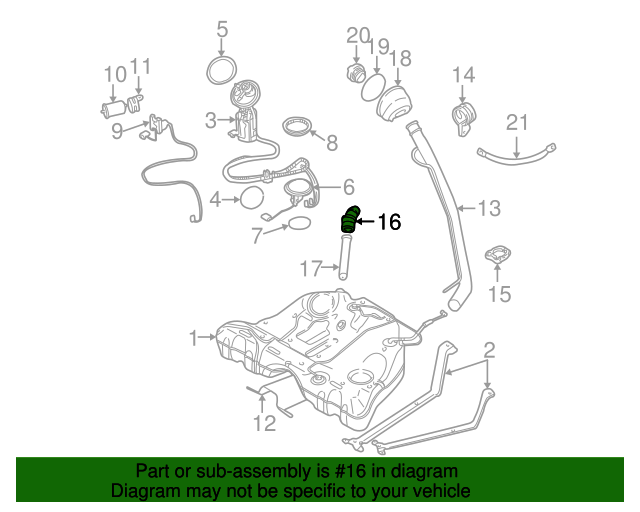 19992014 Volvo Fuel Filler Neck 9141423
