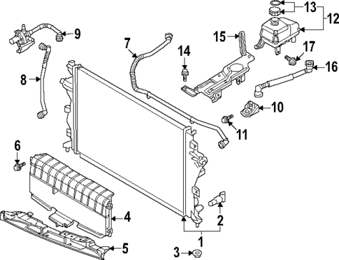 Ioniq5 Radiator Radiator & Components for 2023 Hyundai Ioniq 5 | Hamilton Hyundai Parts ...