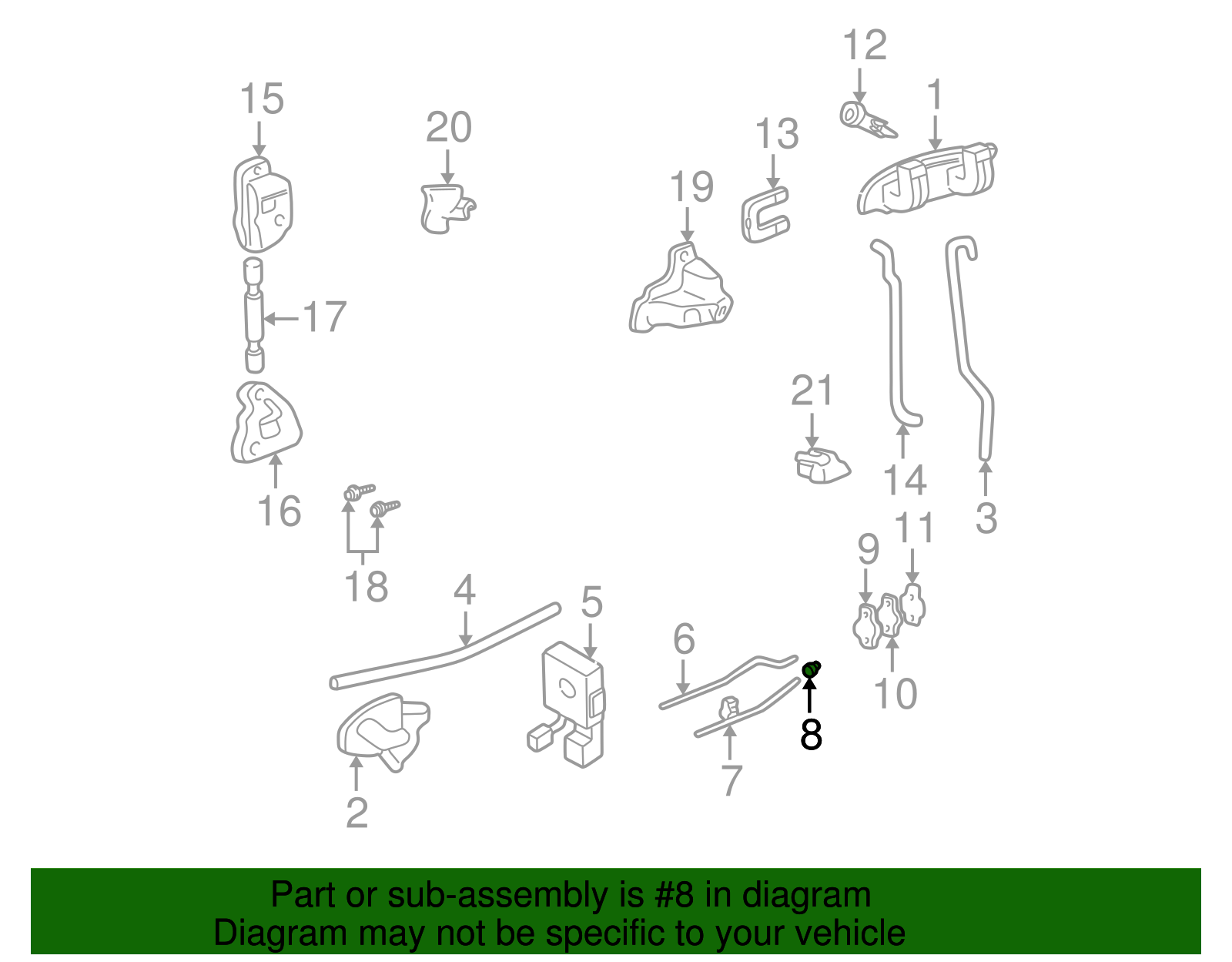 Lock Cylinder Clip - GM (20582532)