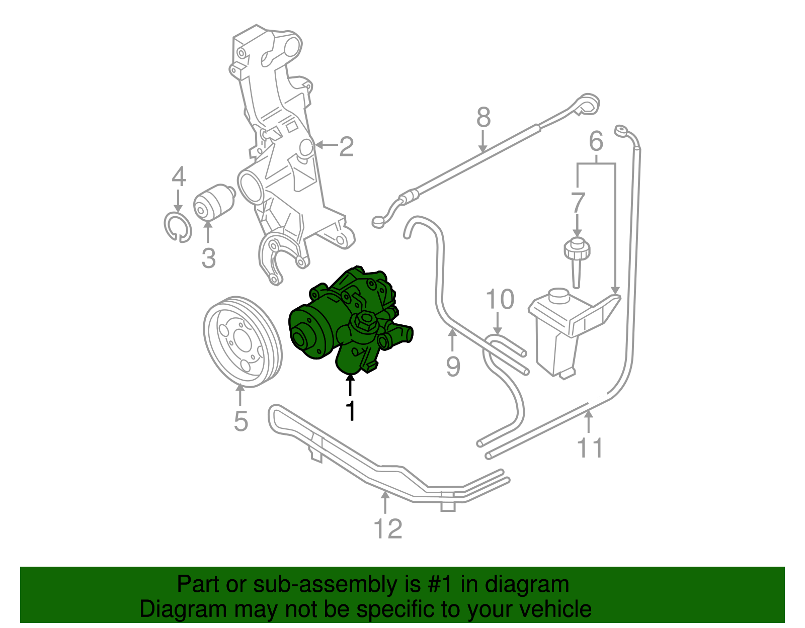 Power Steering Pump - Volkswagen (8D0-145-156-TX)