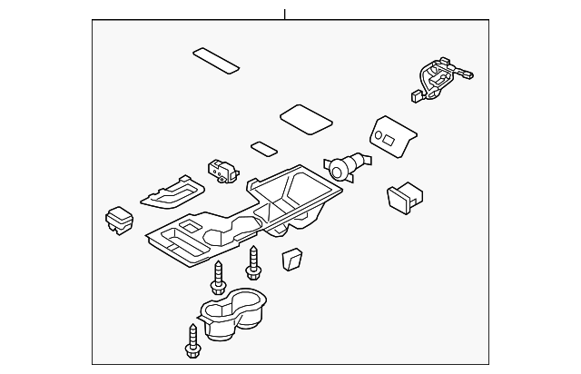 Genuine Hyundai 84651-3Q100-4X Center Console Cover Upper Genuine Hyundai 84651-3Q100-4X Center Console Cover Upper