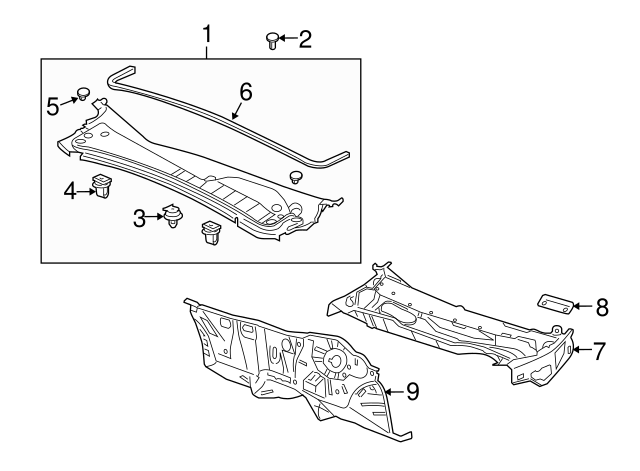 74143-SZN-A00 - Rubber, Rear Hood Seal 2010-2013 Acura ZDX | My Acura Parts