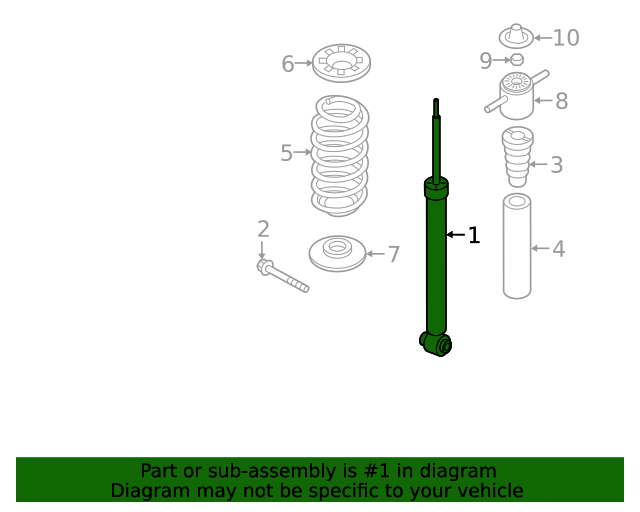 20182023 Hyundai Kona Suspension Shock Absorber 55307J9100 OEM