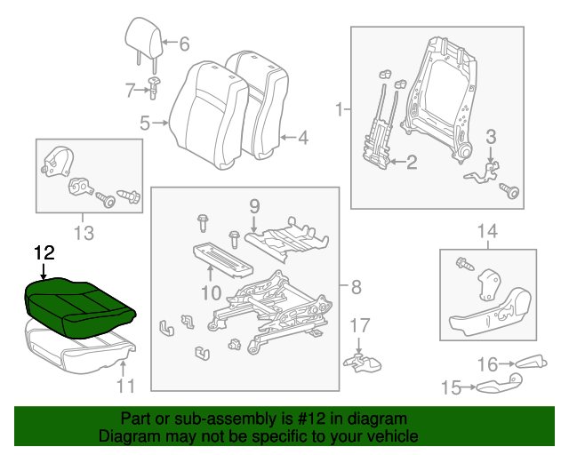 Genuine Hyundai 89360-3J051-V9C Seat Cover Assembly Left