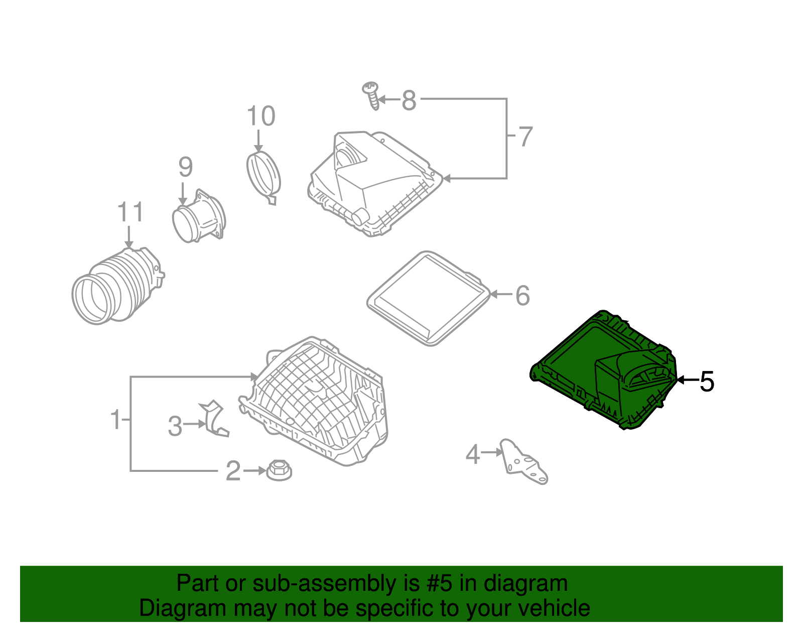 Air Cleaner Upper Housing - Buick (25786491)