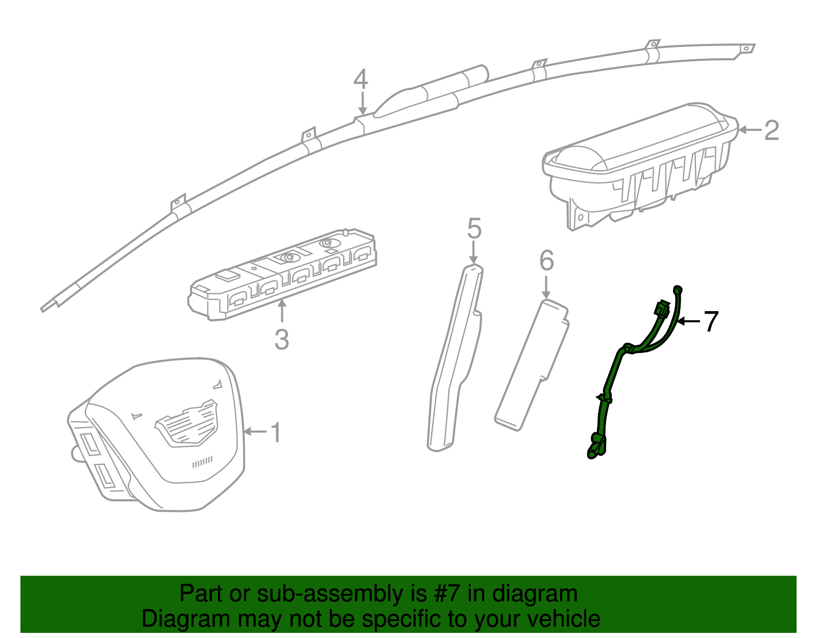 Rear Seat Heater Harness - GM (84084708)