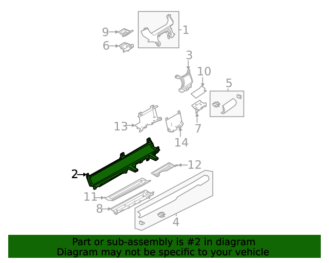 2020-2023 Land Rover Instrument Cluster Bezel Bracket LR132197 ...