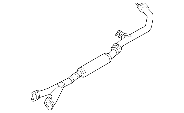 2010-2012 Hyundai Genesis Coupe Intermediate Pipe 28650
