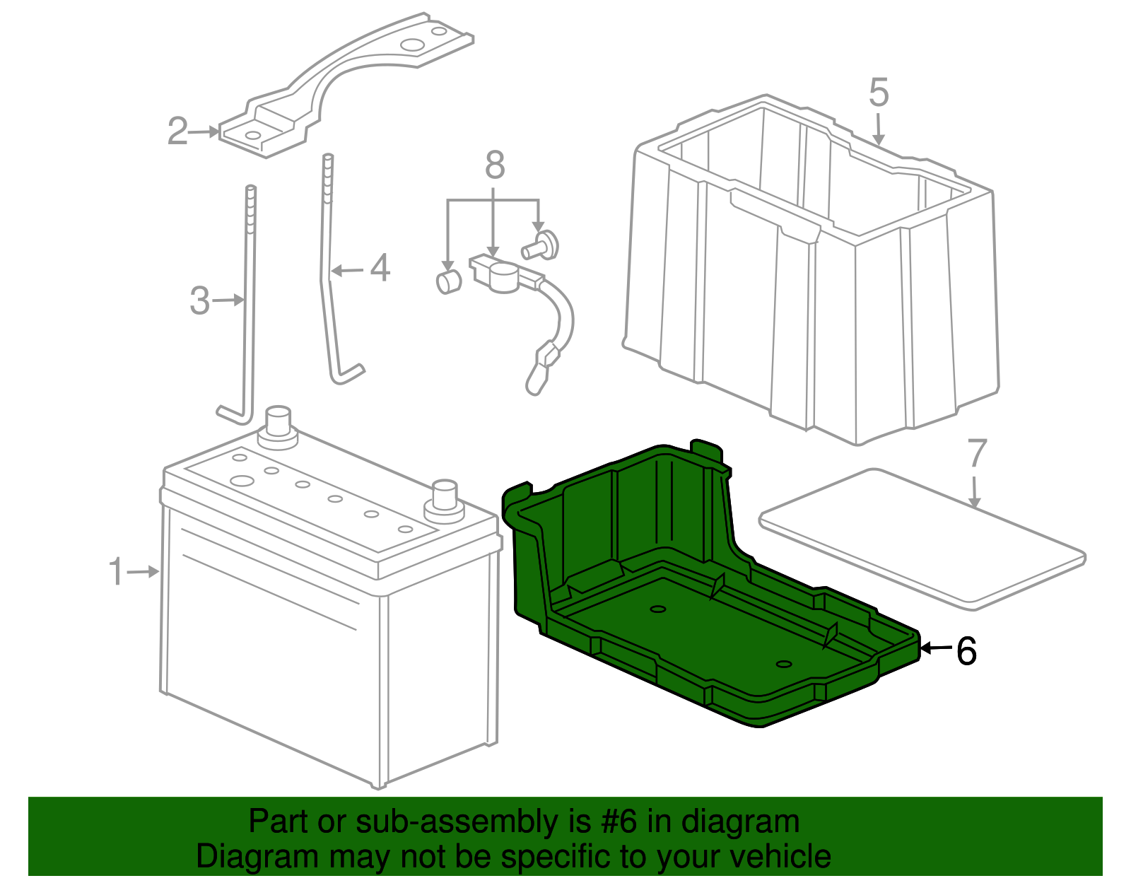 31521-SDA-A00 - 2003-2007 Honda Accord - Box Battery | Genuine Honda Parts