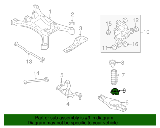 Genuine Nissan Spring Seat 55036-8J010