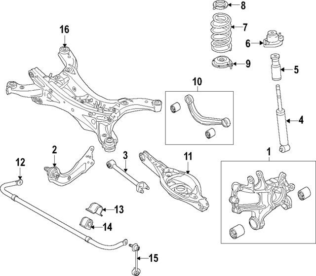 Front Right Hydraulic Engine Mount For Mazda 3 & 5 – 2.3L 2.5L – BBN3-39-060A
