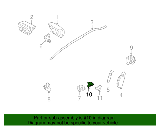 20062007 Ford OEM Occupant Sensor 7E5Z14B422A Ford Parts Center
