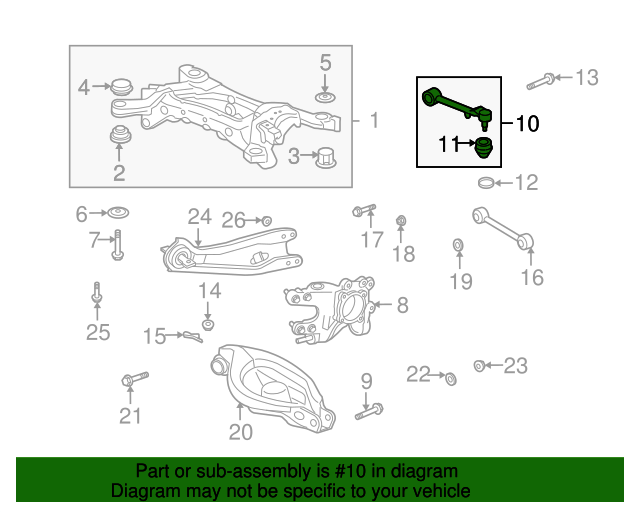 20072013 Acura MDX Upper Control Arm 52390STXA01 XportAuto