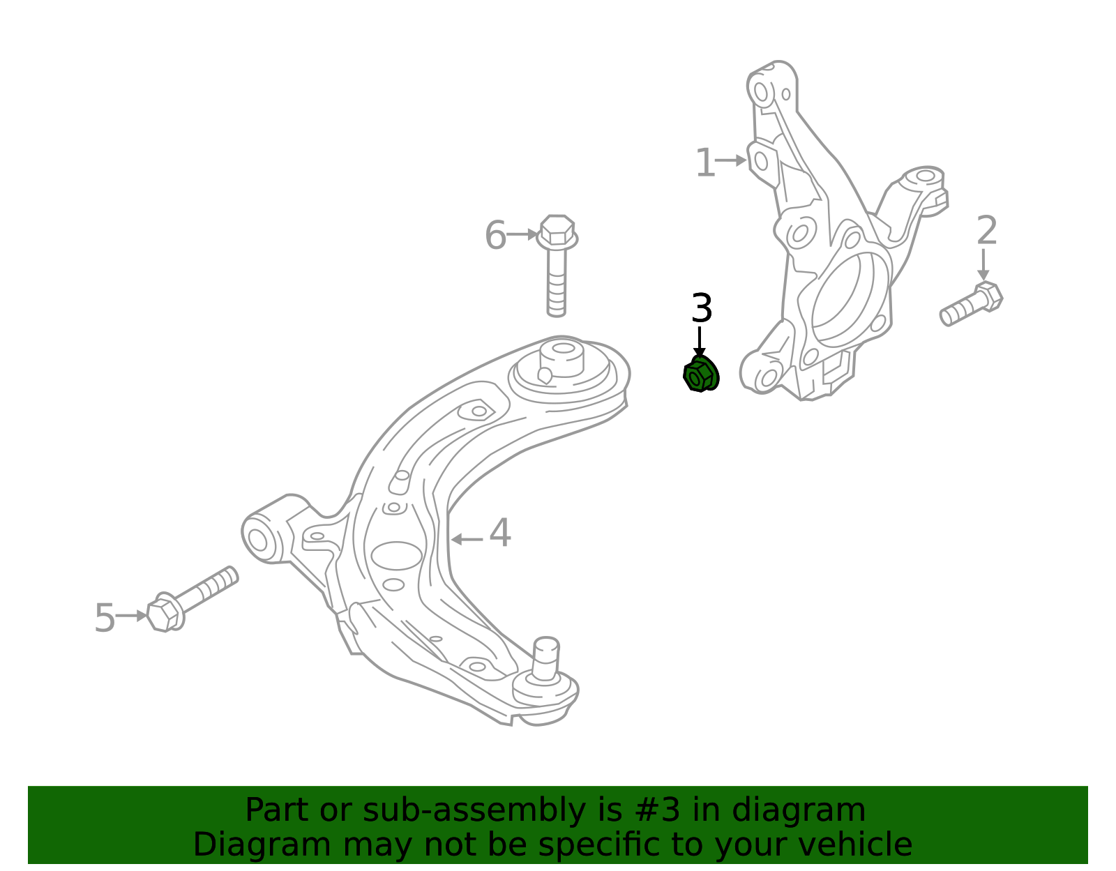 Stabilizer Link Nut - Scion (90118-WB599)