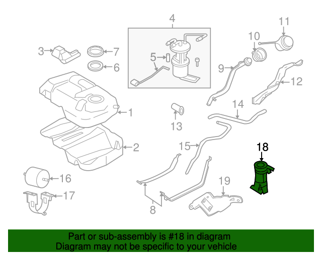 19862011 Ford OEM Inertia Switch XW4Z9341AA OEM Ford Parts