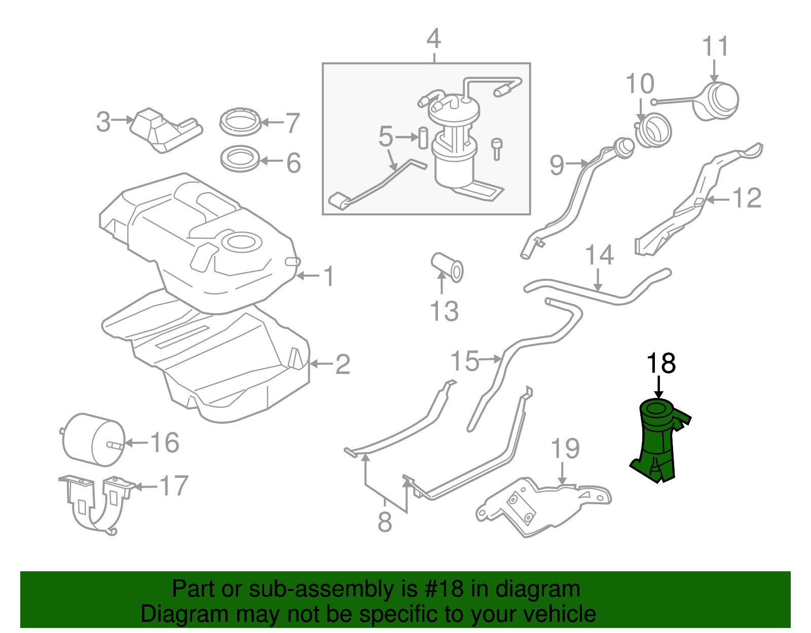 Inertia Switch - Ford (XW4Z-9341-AA)