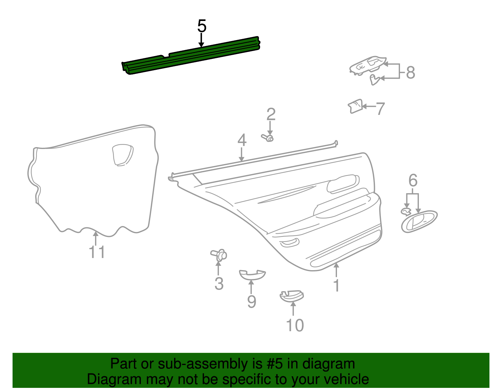 Upper Seal - Buick (25725134)