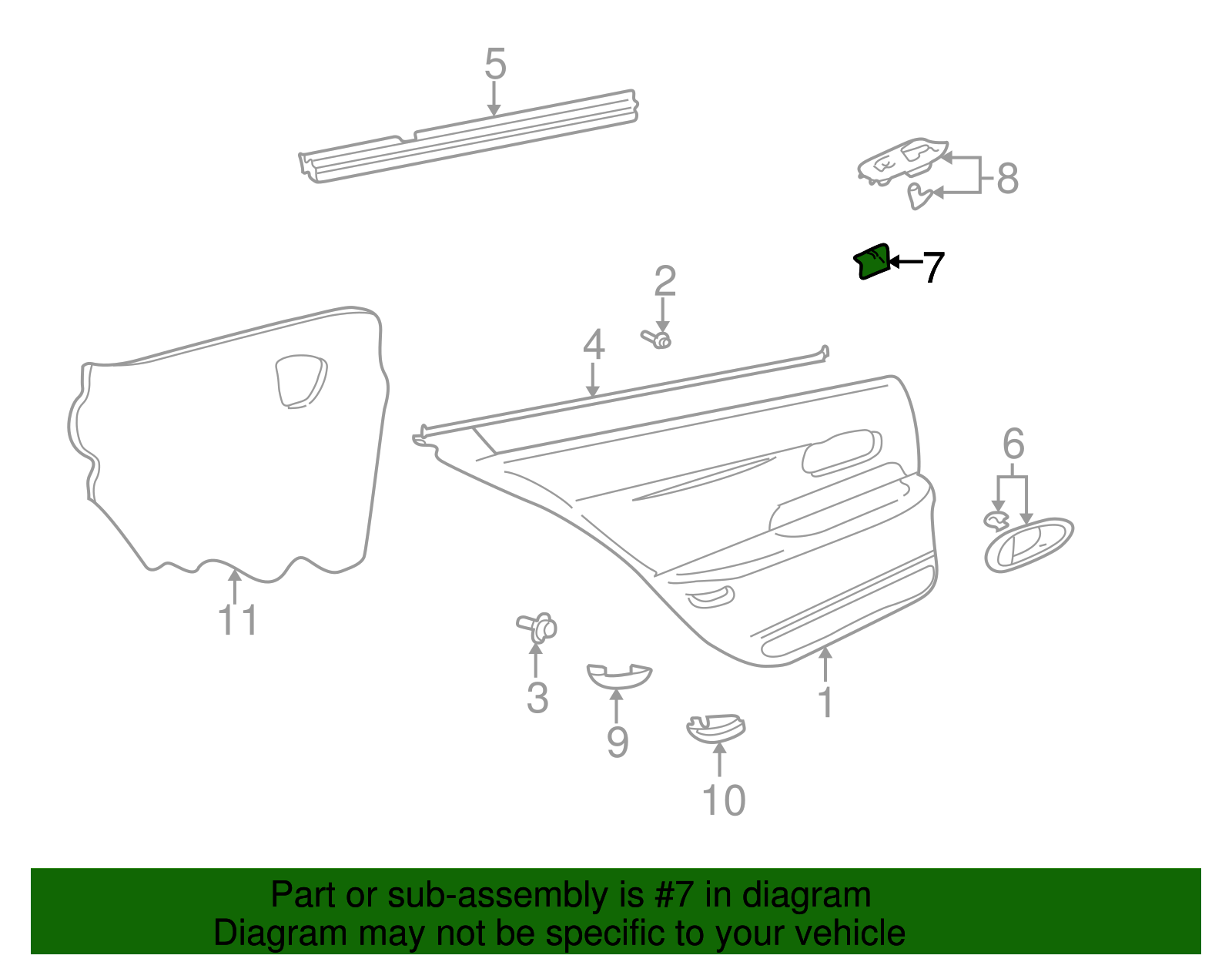 Side Window Switch - GM (25654442)