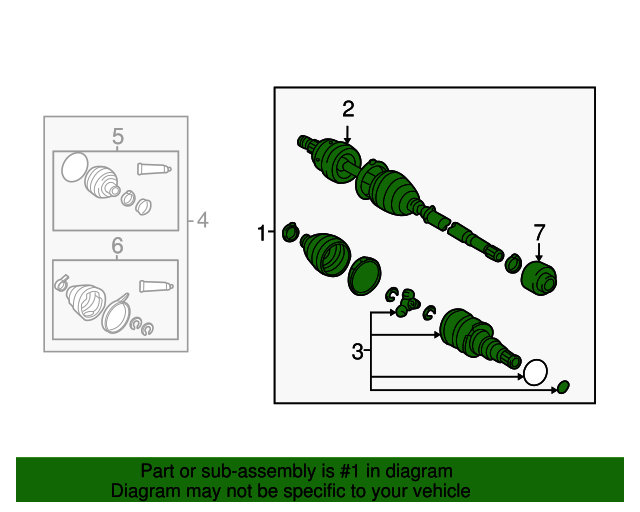 4342001070 Axle Assembly 20032008 Toyota Matrix Boch Toyota South