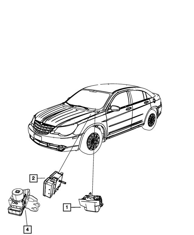 Genuine Chrysler CBA0F051 Anti-Lock Brake System Module Genuine Chrysler CBA0F051 Anti-Lock Brake System Module