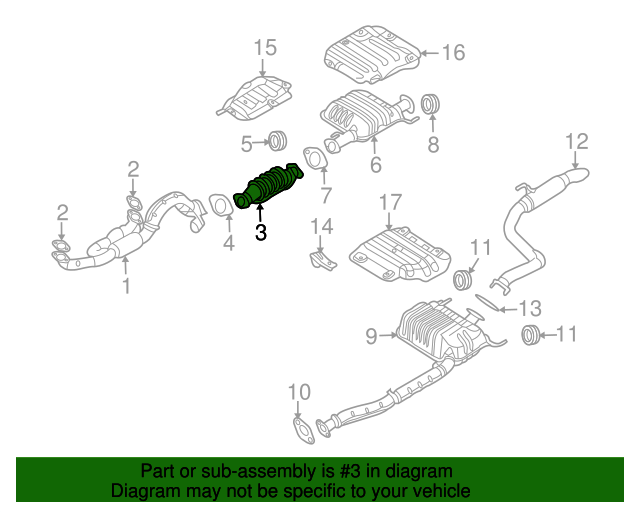 289503C620 Catalytic Converter 20062010 Kia Sedona Kia.Parts Store