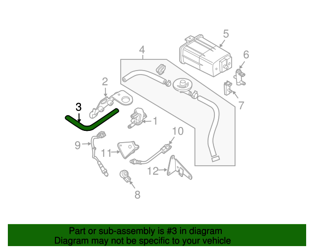 2007-2015 Nissan Evaporator Tube 14912-ZE02A | Burien Nissan Parts