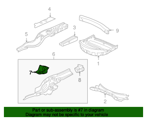 C2d19734 2004-2019 Jaguar Side Member Reinforcement C2D20044 | OEM Euro Parts