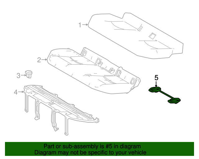 20162022 Toyota Child Restraint Anchor Plate 7370547070 Toyota