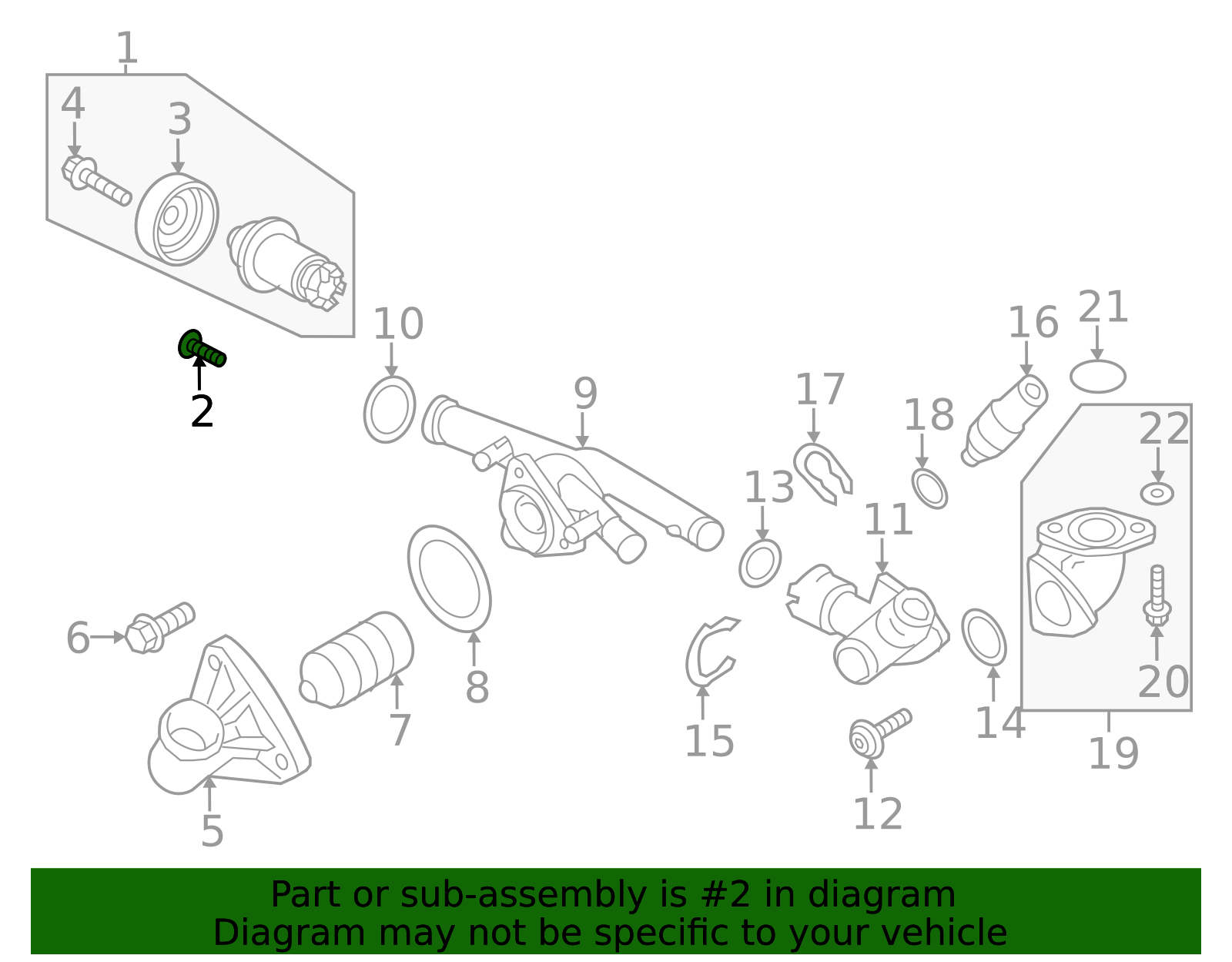 Water Pump Bolt - Volkswagen (N-105-268-02)
