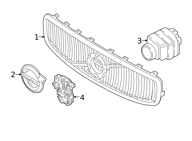 2022-2023 Volvo Grille Emblem 32337964 | TascaParts.com