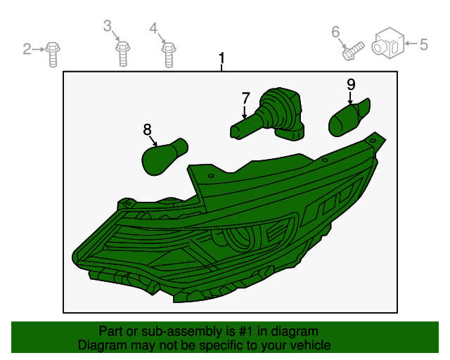 92101D5030 Composite Assembly 20162018 Kia Optima Kia.Parts Store