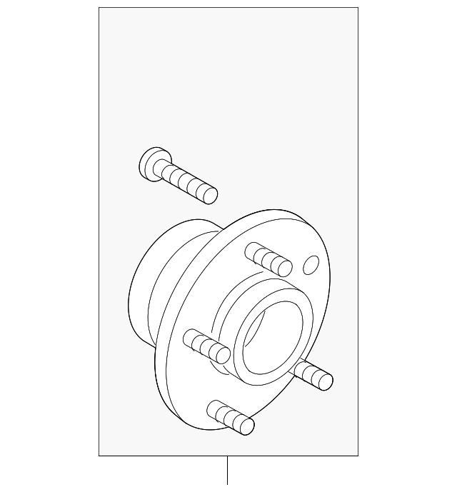 thumbnail image 2 of ECCPP Front Left Wheel Hub Bearing Knuckle – Ford Transit Connect 2010-2013, ECP171037HK 2 of 5
